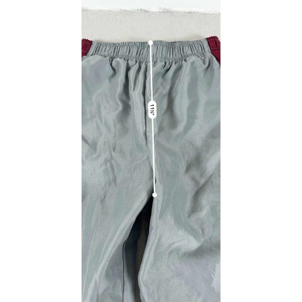 Everlast Boys Gray Maroon Side Stripe Track Pants Size M 10/12 Activewear